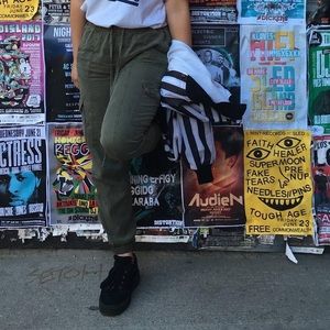 black platform sneakers